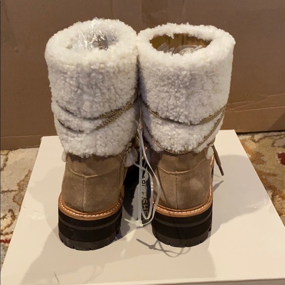 NWOT Marc Fisher Real Shearling Hiking Boo… - Picture 2 of 12